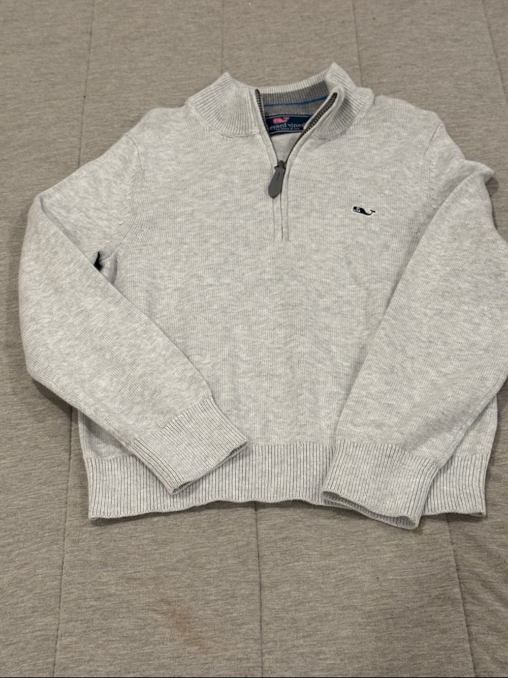 vineyard vines boys quarter zip sweater size 5